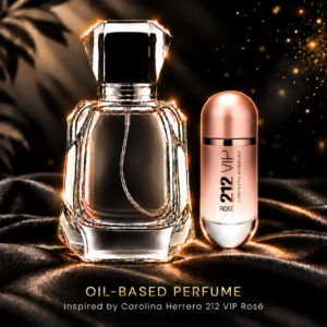 212 VIP Rose inspired oil based perfume for ladies in Chella’s bottle