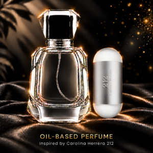 212 for Ladies inspired oil based perfume in Chella’s bottle