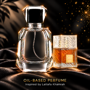 Lattafa Khamrah inspired oil based perfume in Chella’s bottle