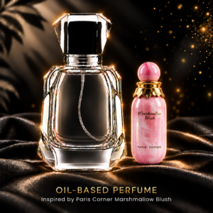 Marshmallow Blush inspired oil based perfume in Chella’s bottle